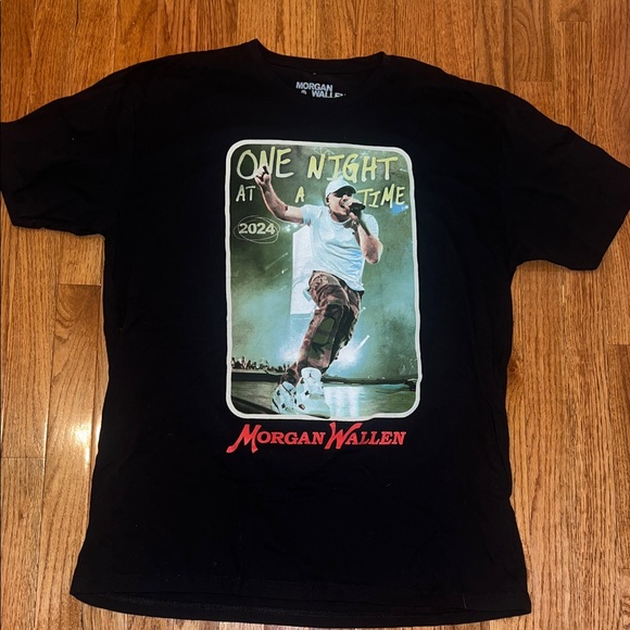 Morgan Wallen Other - Morgan Wallen “One Night At A Time” 2024 Black T Shirt Men’s Size 2XL